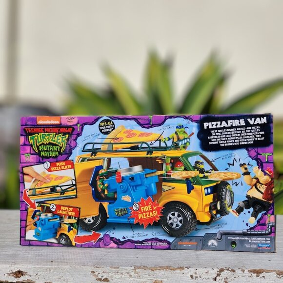 Teenage Mutant Ninja Turtles TMNT Pizza Deliver Van Vehicle Toy Car Mutant Mayhe - Picture 4 of 16
